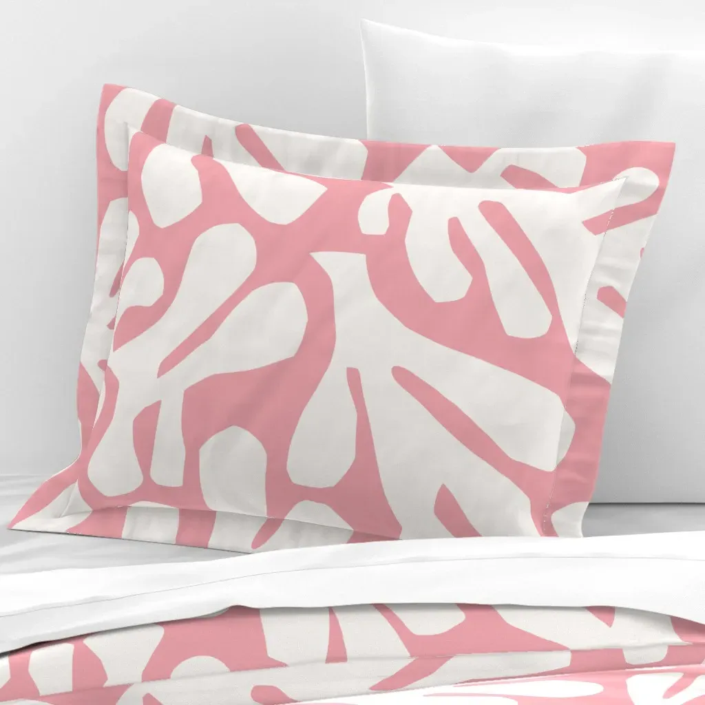 Cut Outs Standard Flanged Cushion Cover - Pink, Cotton Sateen product