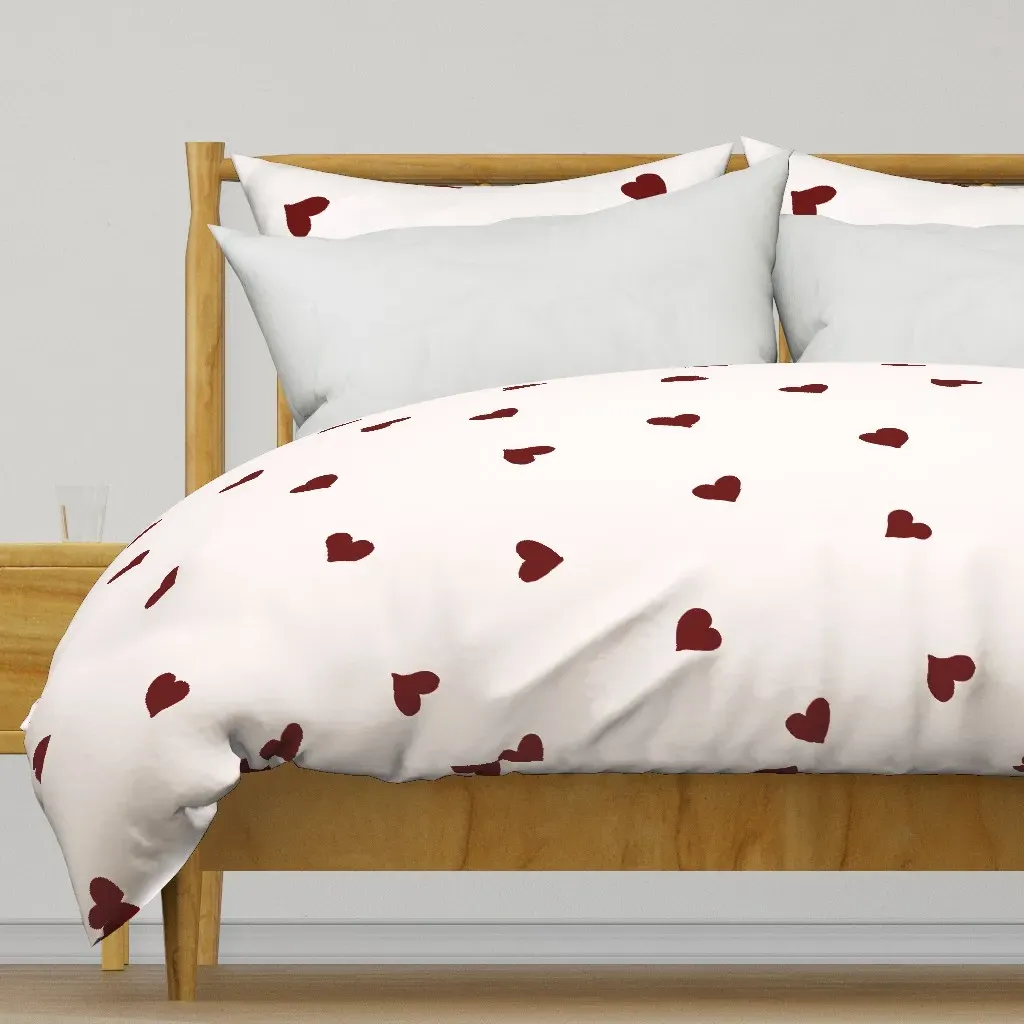 Cute Vintage Cherry Duvet Cover - Burgundy product