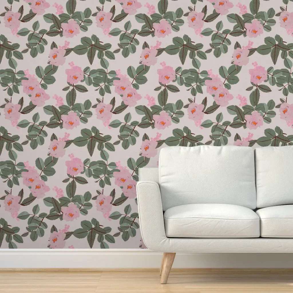 Cyprus Magnolia Peel and Stick Wallpaper - Pink product