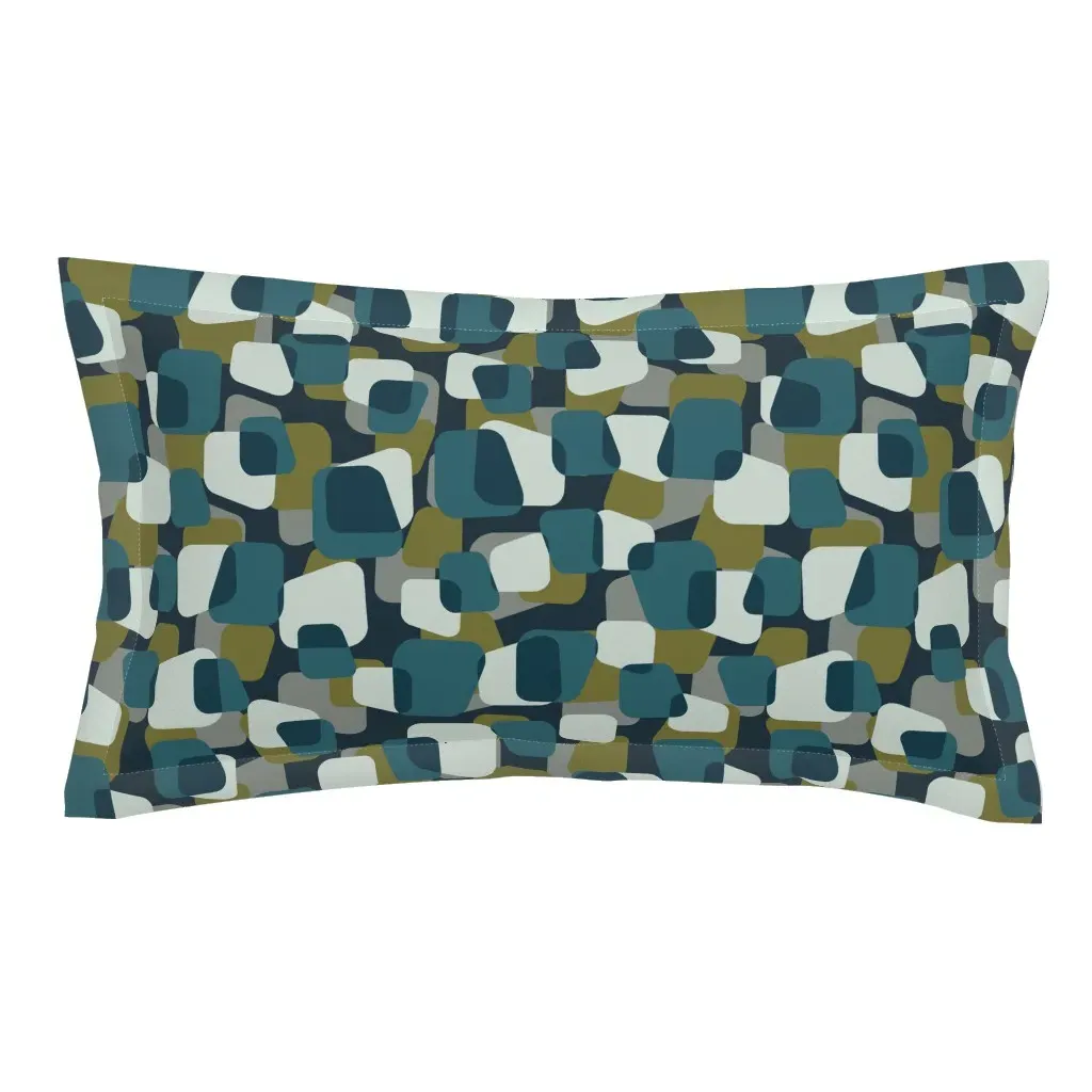 D N-3085 Copy King Pillow Sham - Teal product