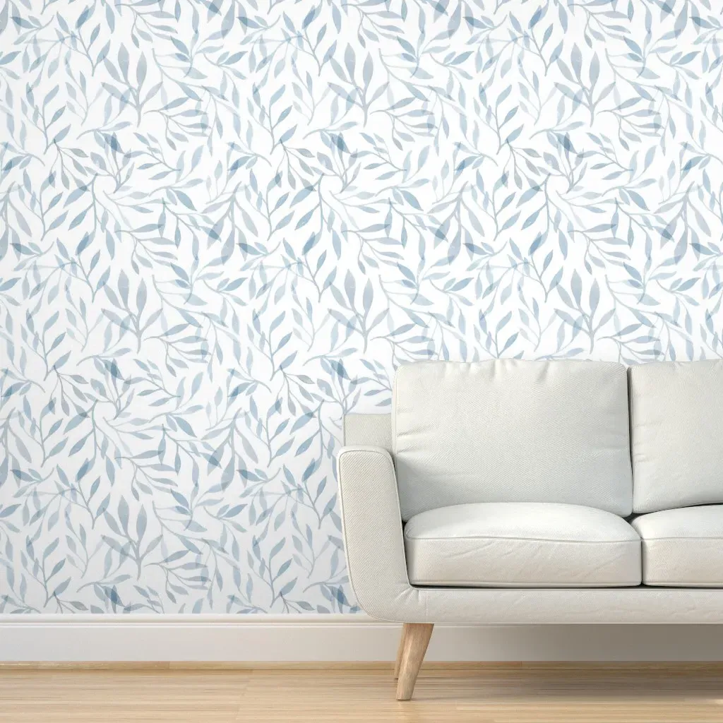 Dainty Floral Peel and Stick Wallpaper - Blue, White product