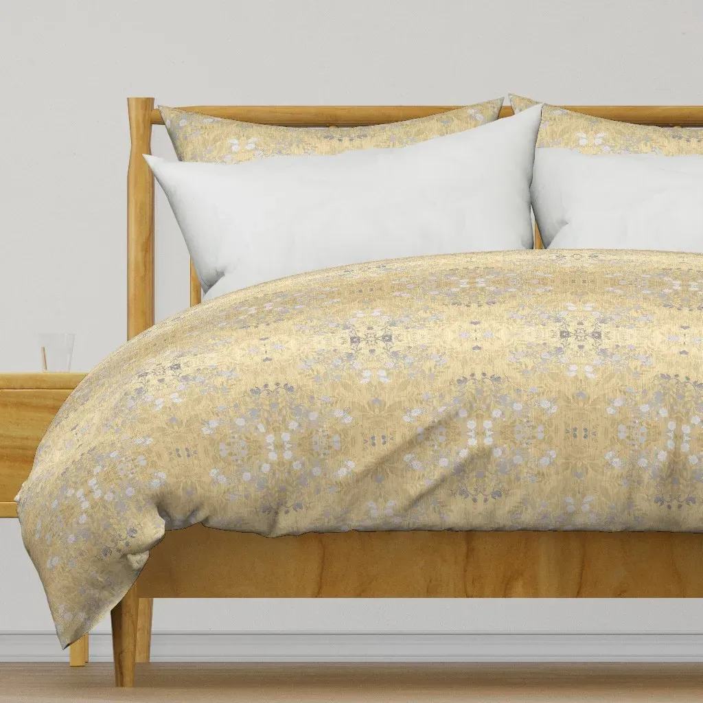 Damask Silver Duvet Cover - Gold product