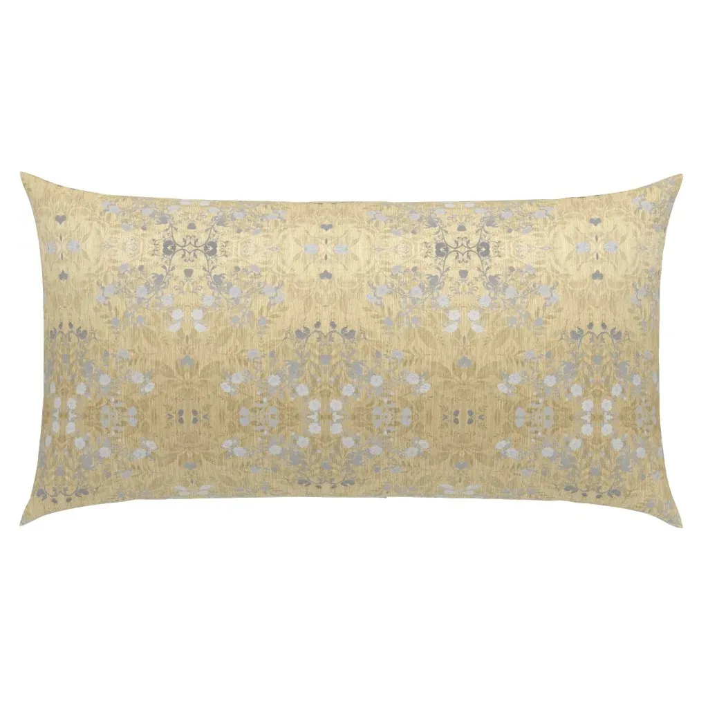 Damask Silver King Pillow Sham - Gold, Faux Foil product