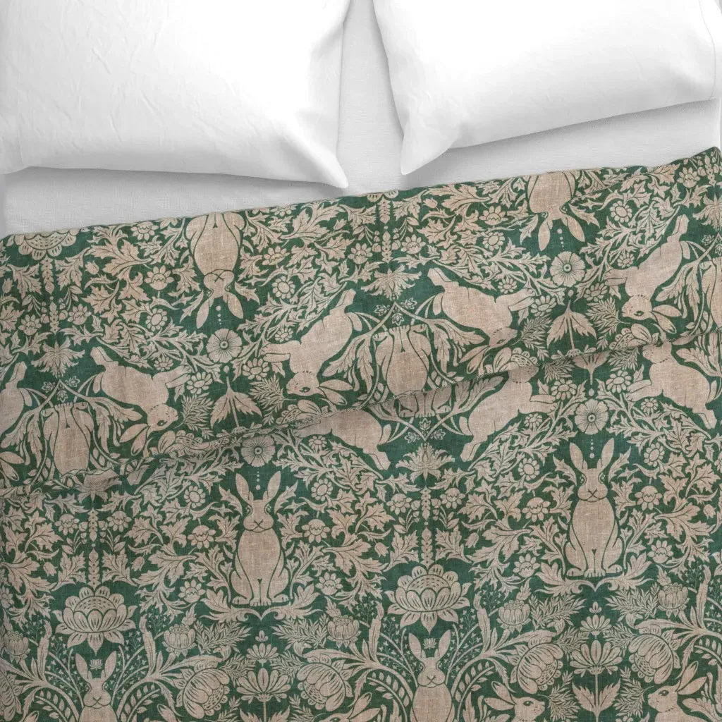 Damask Year Of The Duvet Cover - Teal alternate view