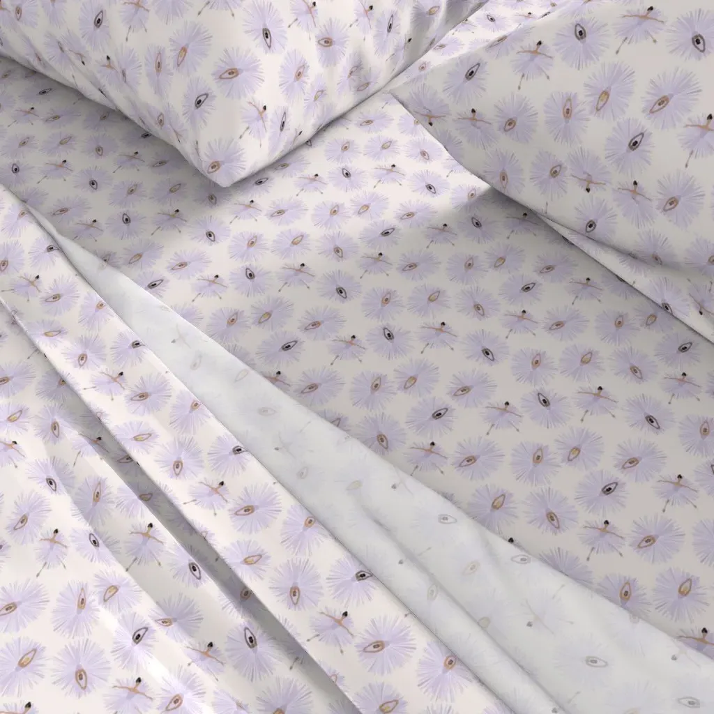 Dancing Ballerina Mini Full Sheet Set - Lavender alternate view
