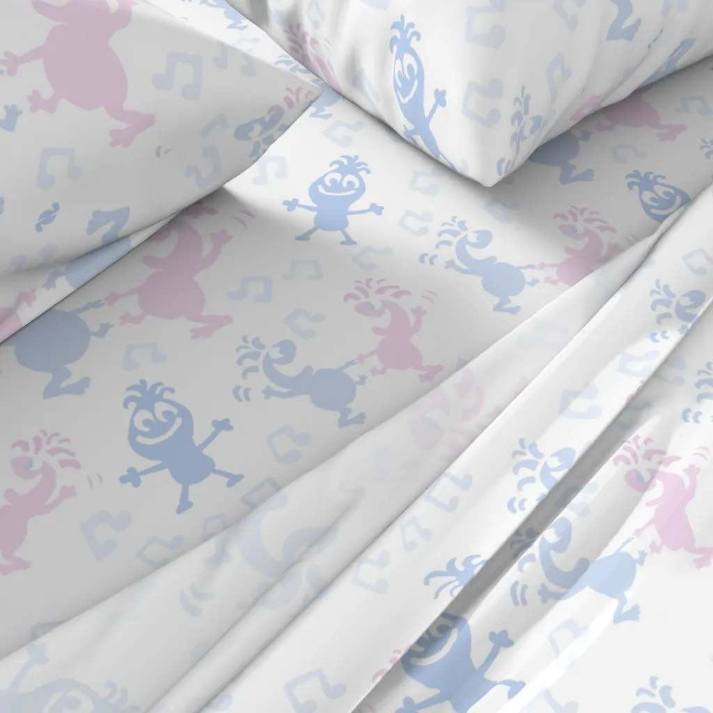 Dancing Goofies Cartoon Full Sheet Set - Light Blue alternate view