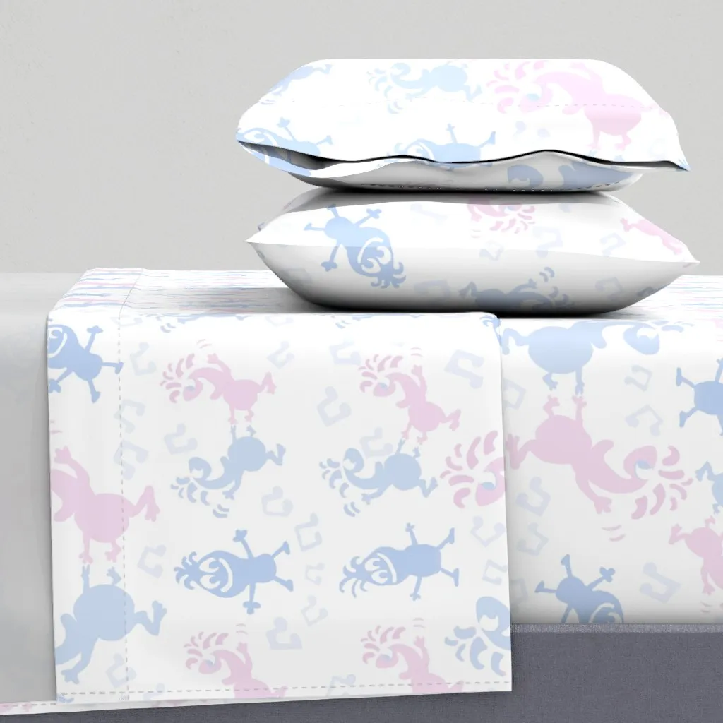 Dancing Goofies Cartoon Full Sheet Set - Light Blue product