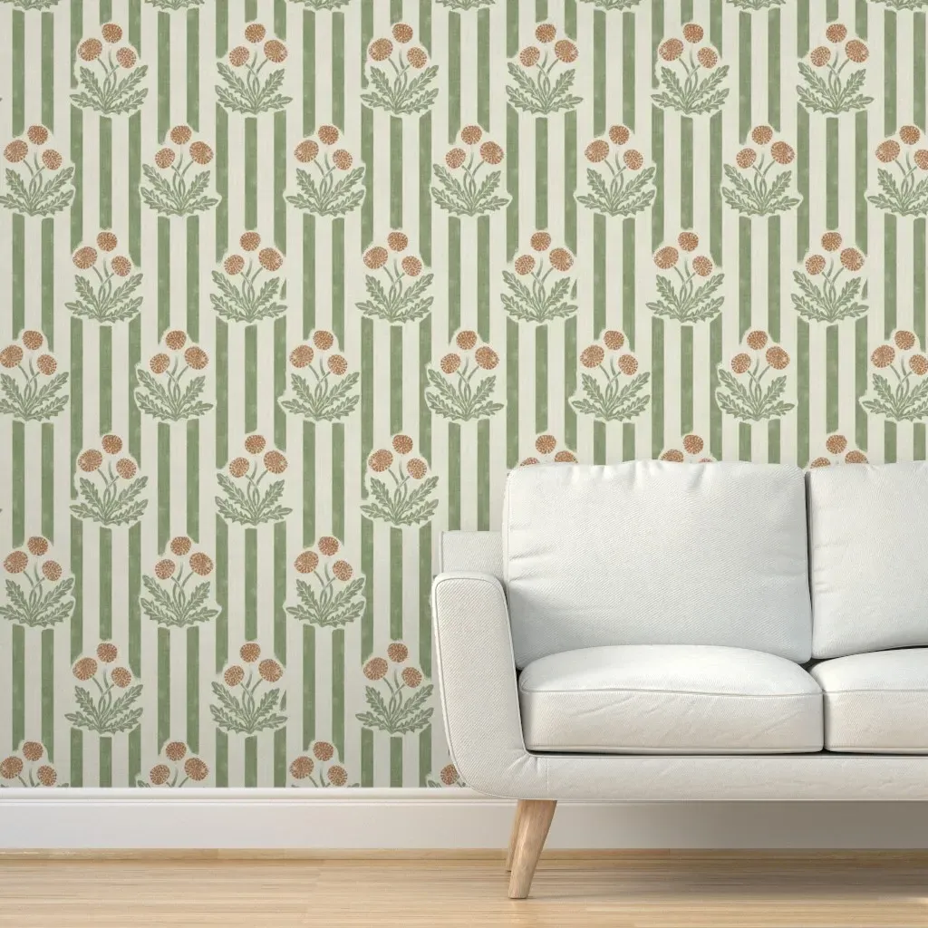 Dandelion Peel and Stick Wallpaper - Sage Green product
