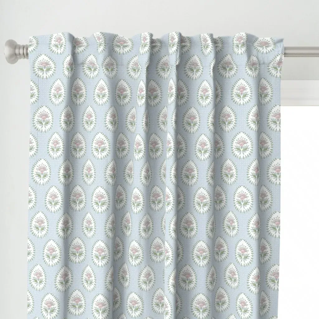 Daphne Curtain Panel - Pink alternate view
