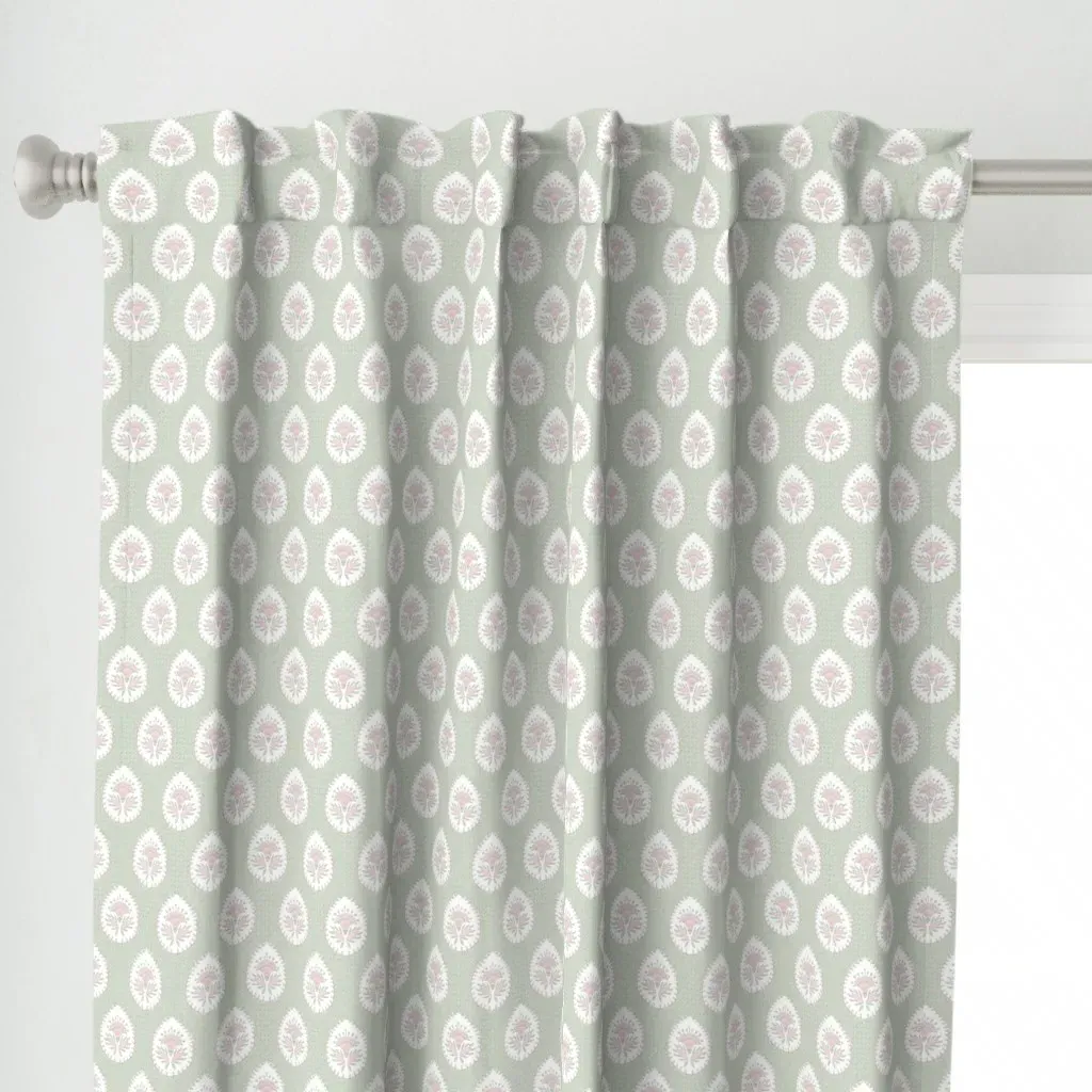 Daphne Curtain Panel - Pink alternate view
