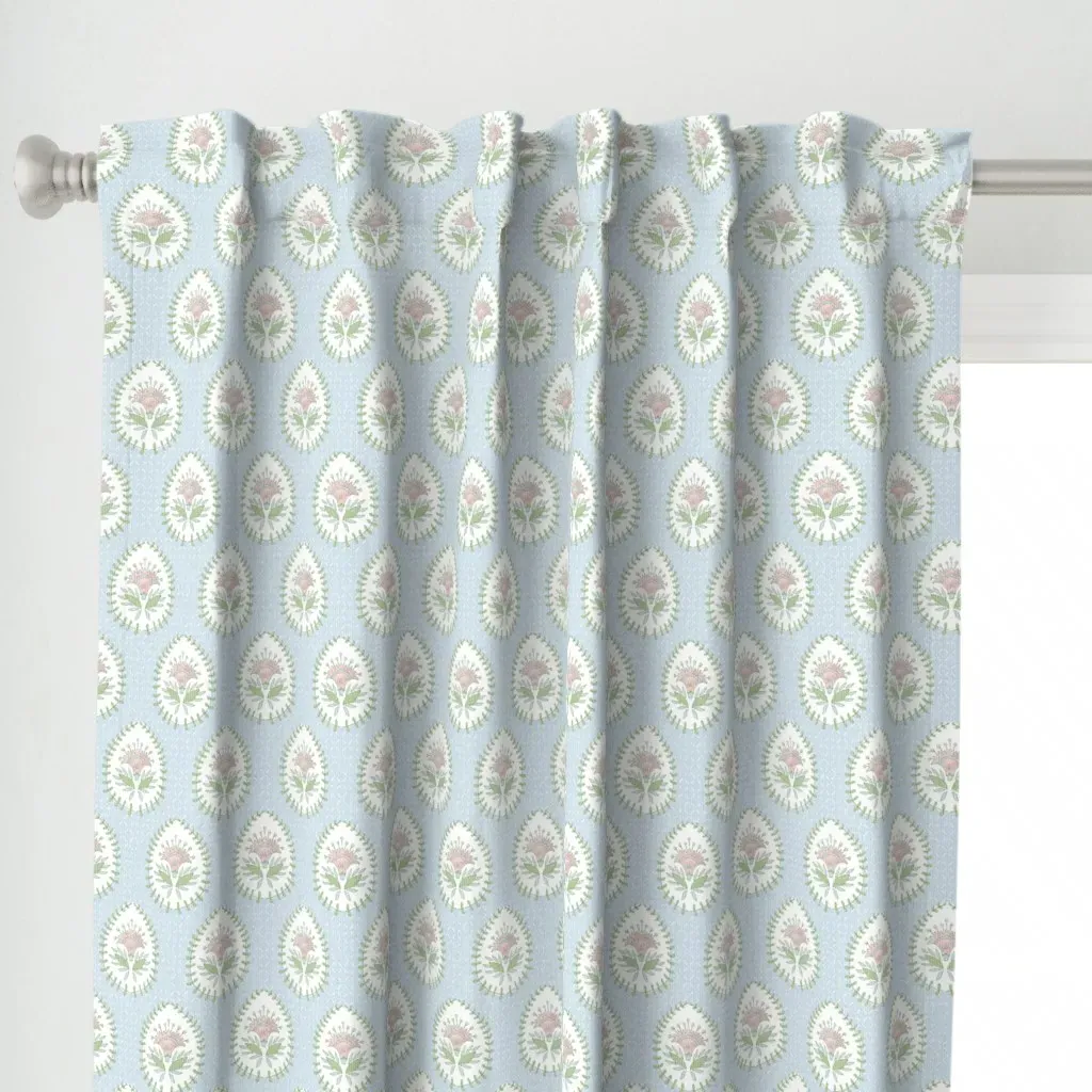 Daphne Custom Martha Curtain Panel - Pink alternate view