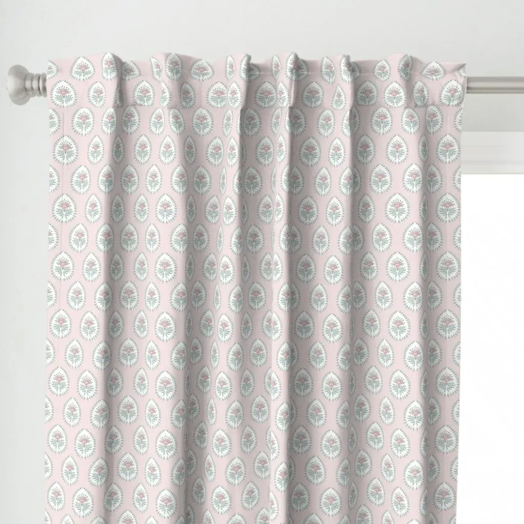 Daphne Petal Small Curtain Panel - Pink alternate view
