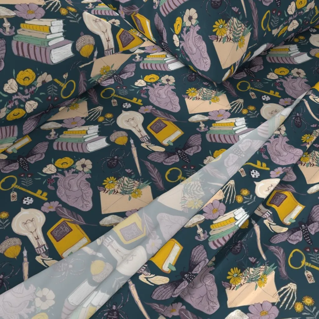 Dark Academia Twin XL Sheet Set - Mustard Yellow alternate view