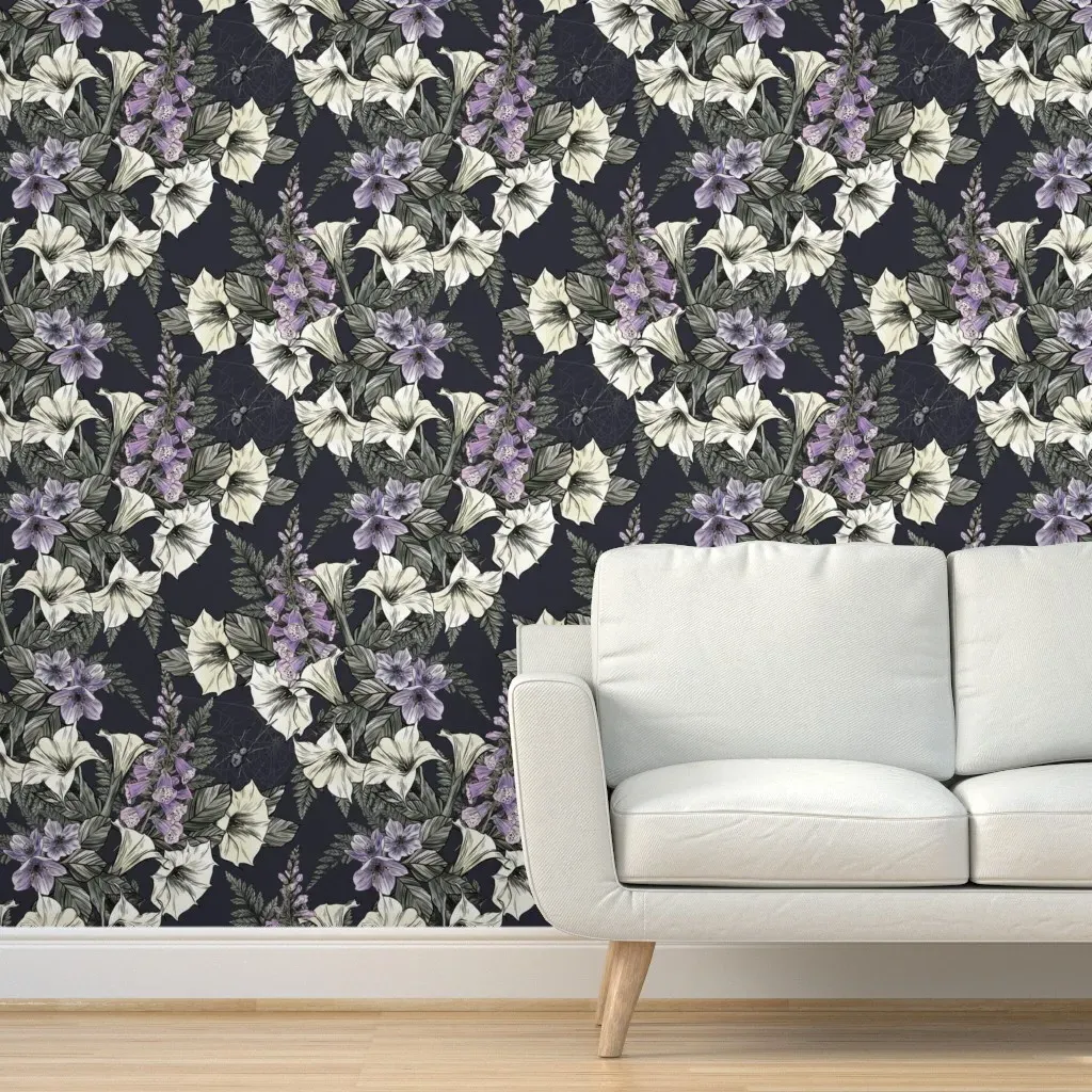 Dark Poison Peel and Stick Wallpaper - Off-White product