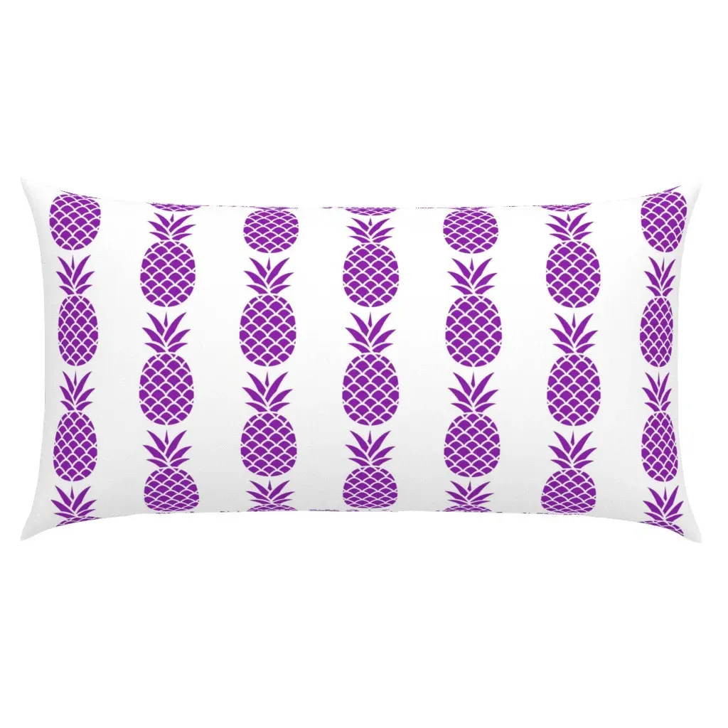 Dark Purple Pineapples King Pillow Sham - Purple product