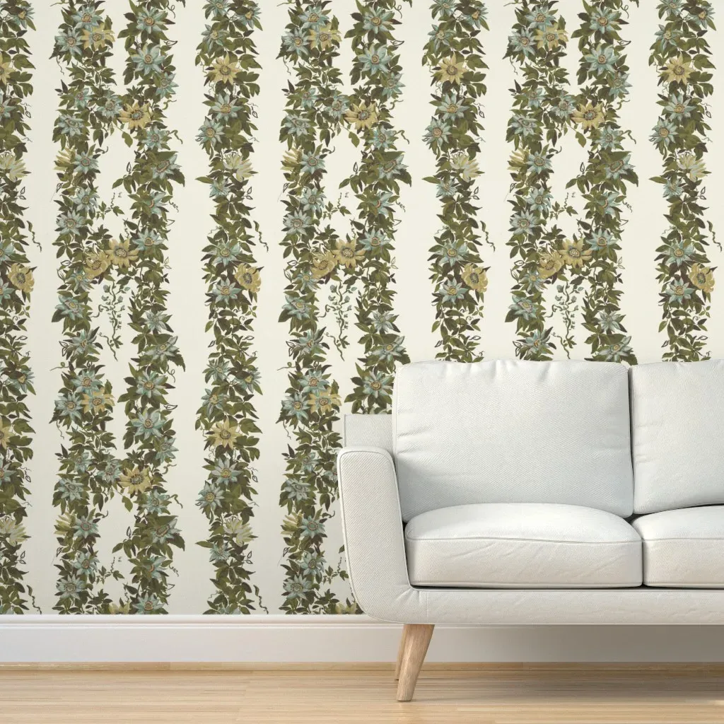 Darker On White Dove Peel and Stick Wallpaper - Teal product