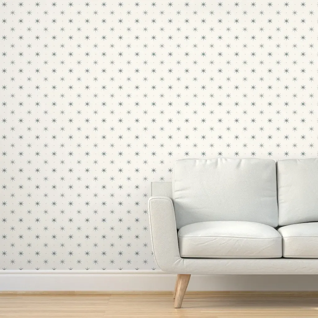 De Nimes Stars & Dots Peel and Stick Wallpaper - Dusty Blue product