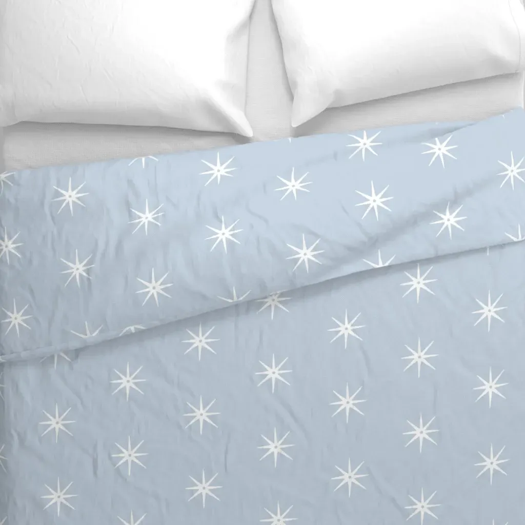 Deana 1 Stars Duvet Cover - White alternate view