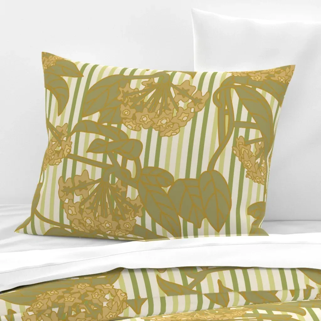 Dear Frances Standard Knife Edge Cushion Cover - Olive Green, Cotton Sateen product