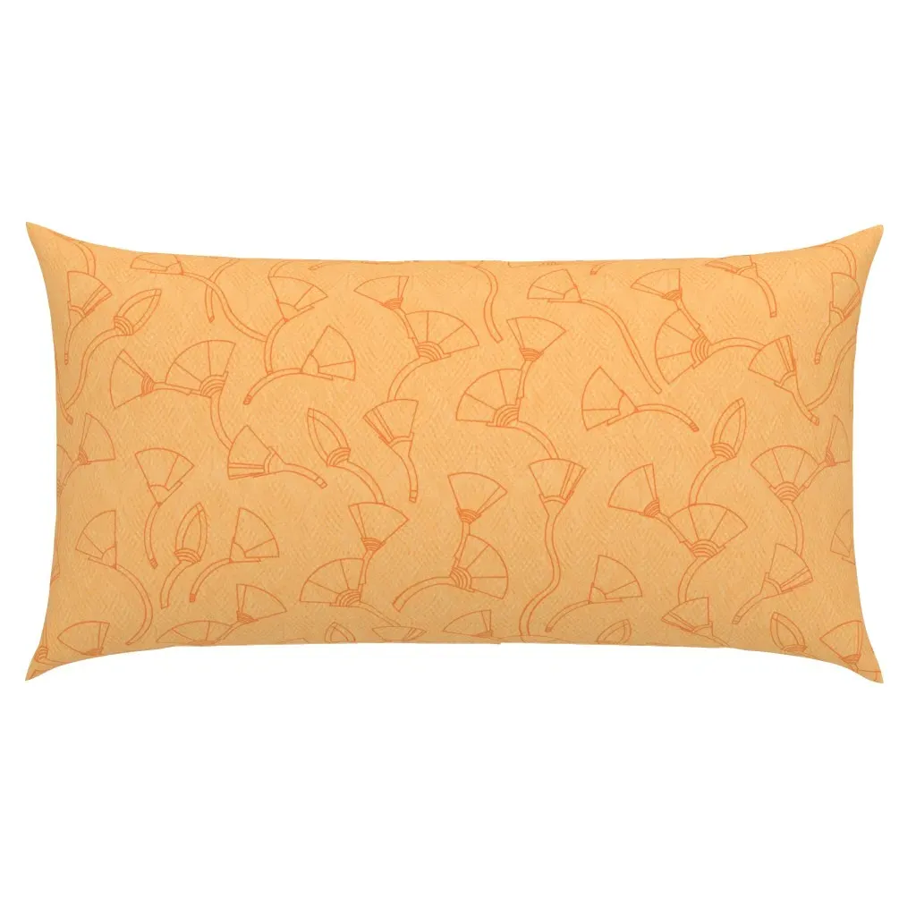 Deco Egyptian Lotus Flowers King Pillow Sham - Peach product