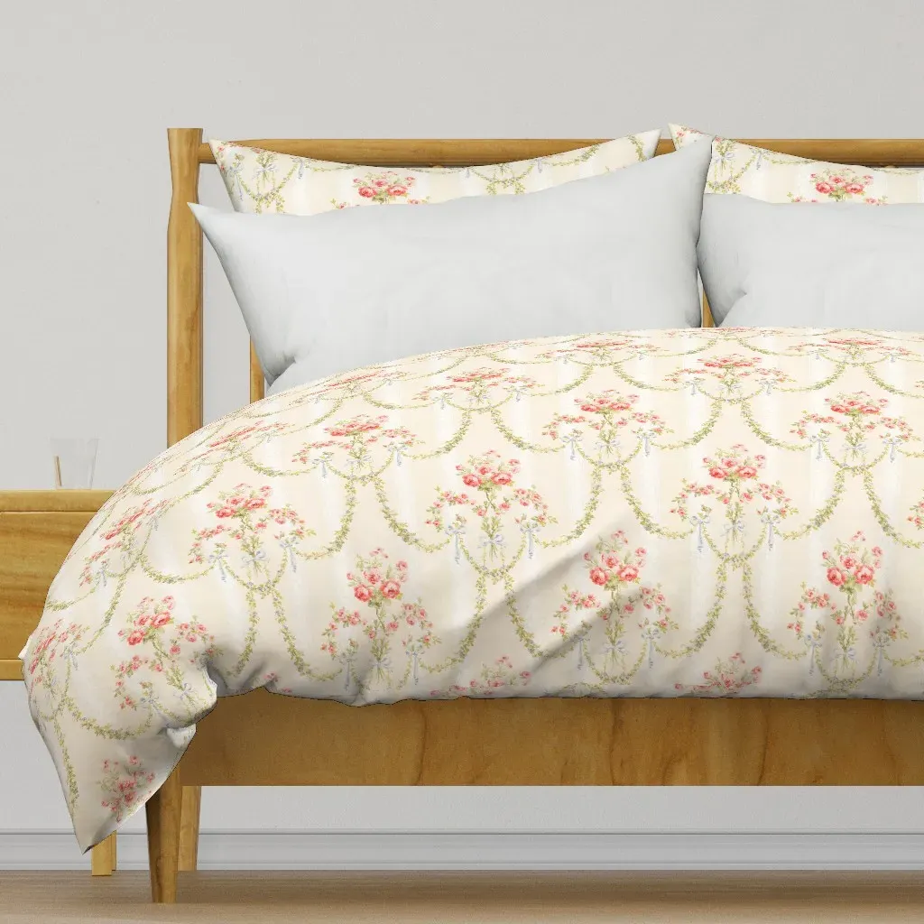 Delicate Swags Duvet Cover - Pink product