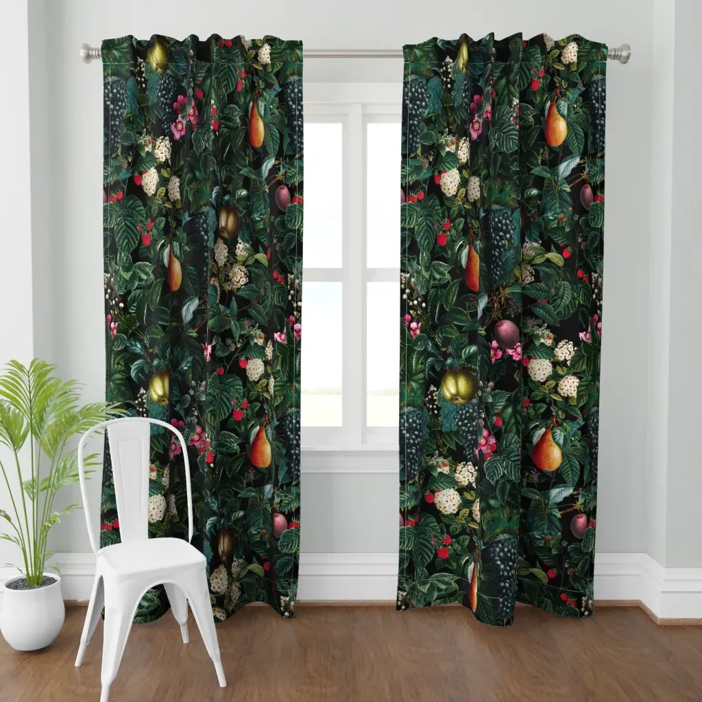 Delicious Floral Curtain Panel - Green product