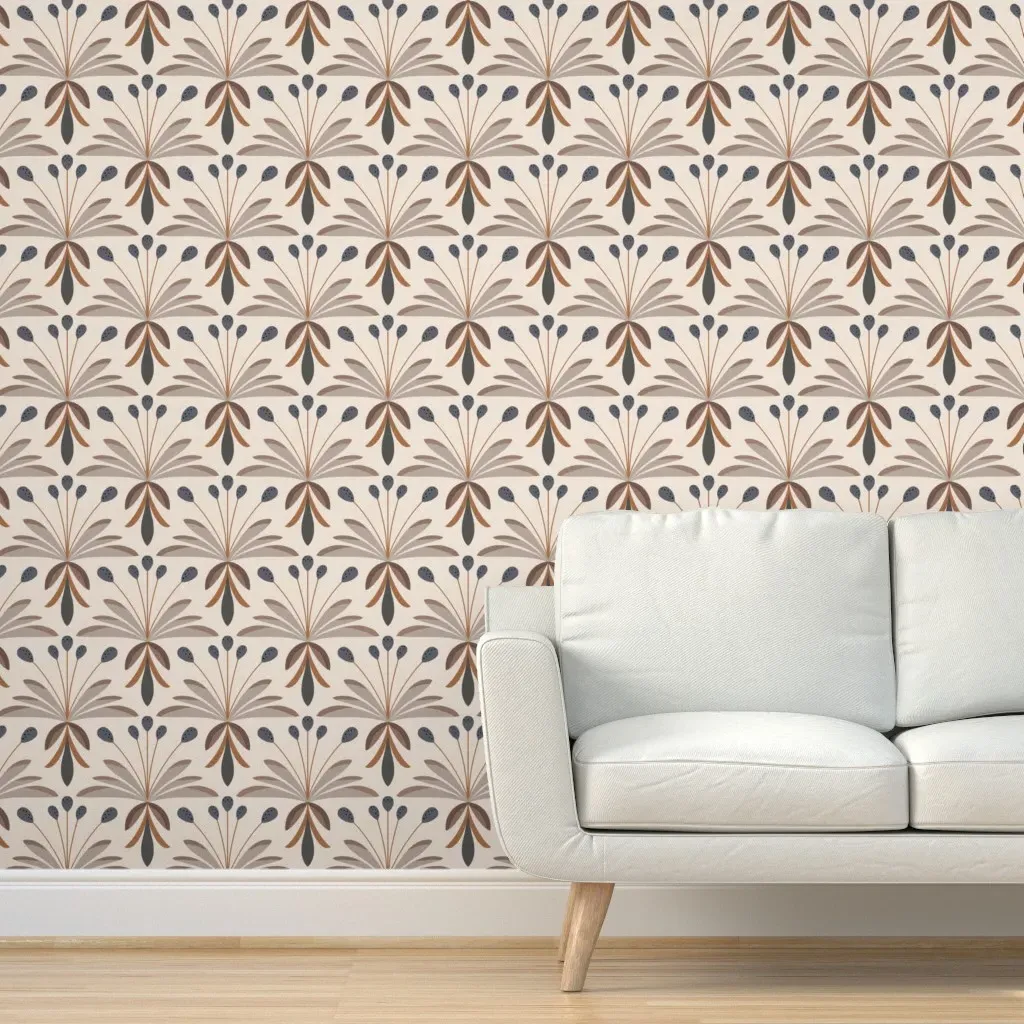 Delightful Deco Floral Peel and Stick Wallpaper - Beige, Blue product