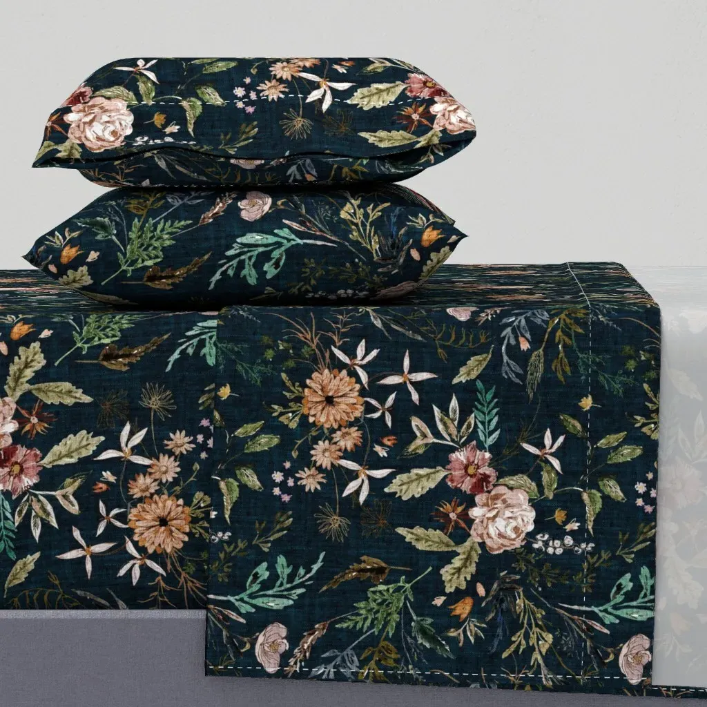 Delilah Full Sheet Set - Dark Teal product