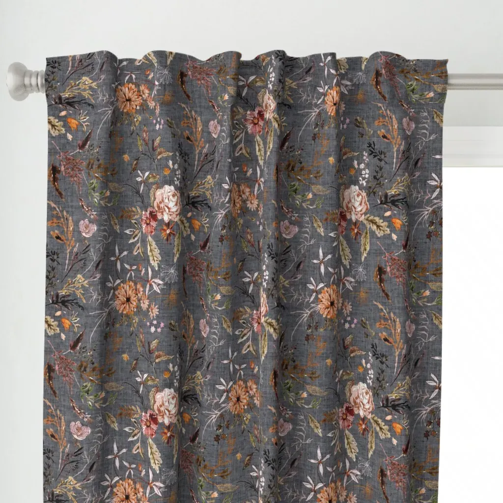 Delilah Large Curtain Panel - Dusty Rose alternate view