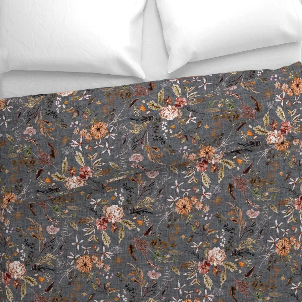Delilah Large Duvet Cover - Dusty Rose alternate view