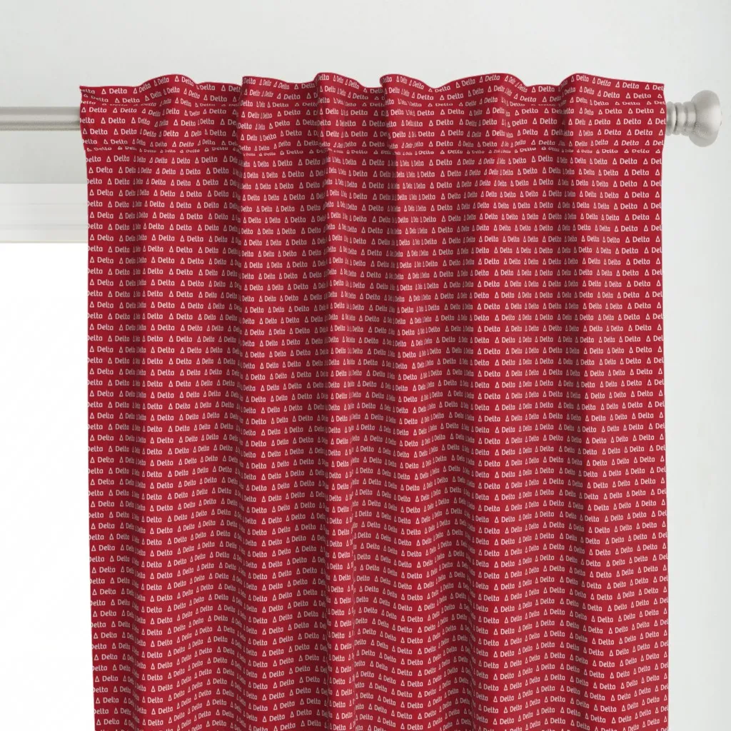 Delta Tiny Lwade Curtain Panel - Red alternate view