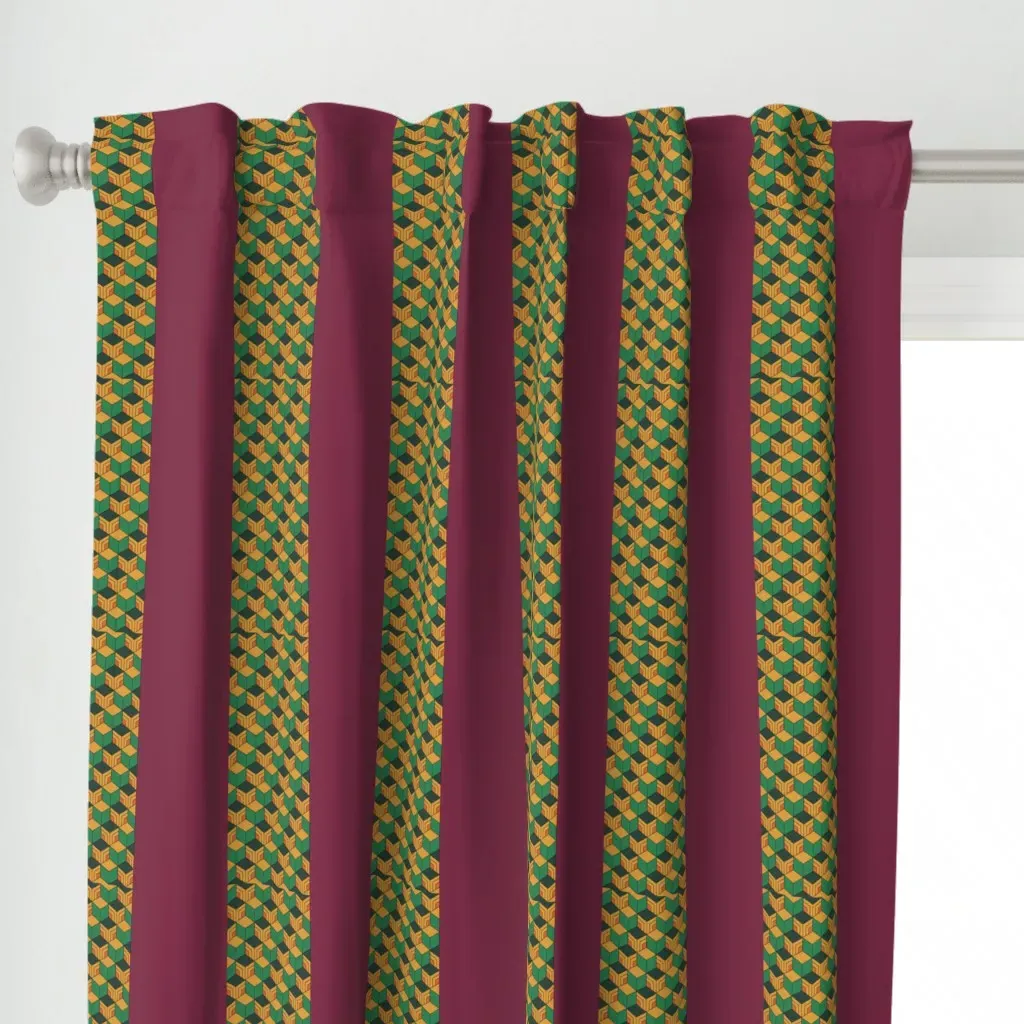 Demon Slayer Giyu Tomioka Curtain Panel - Dark Green alternate view