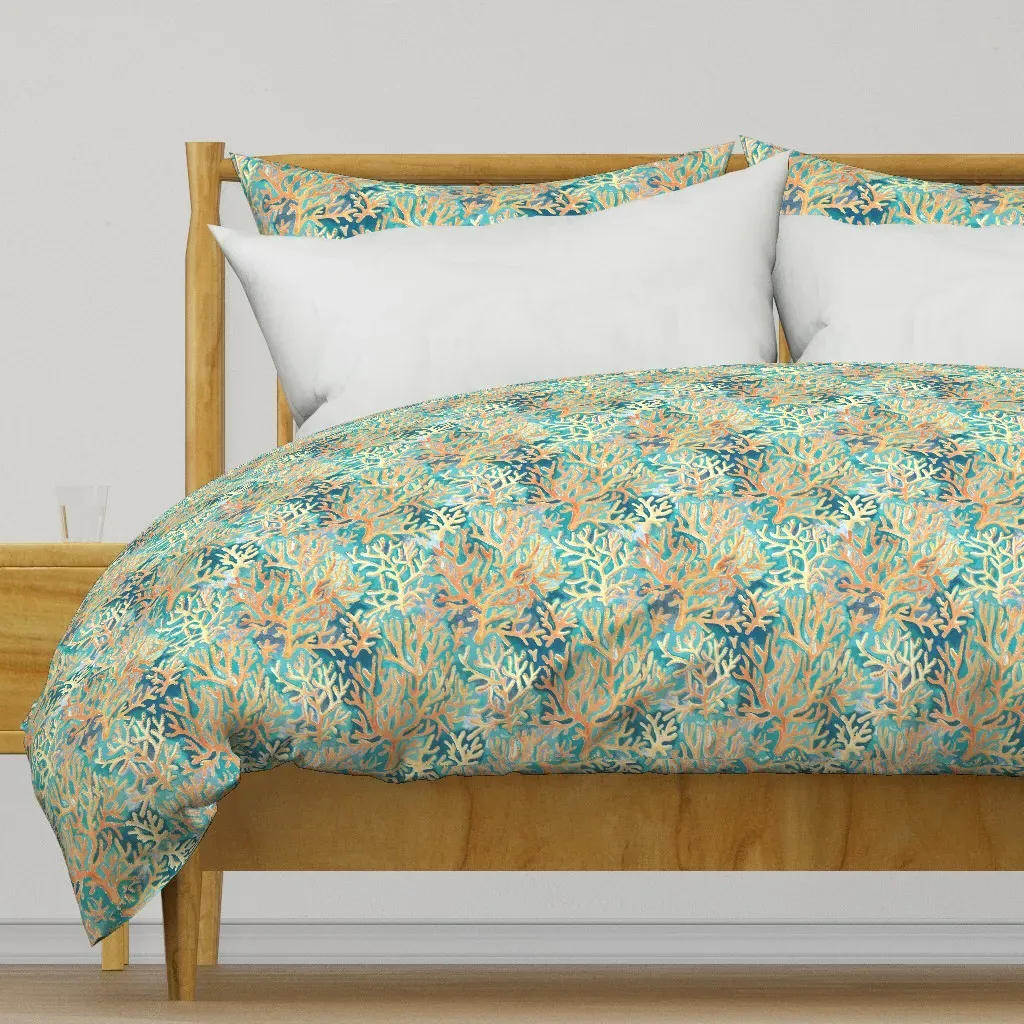 Desaturated Golden Orange Duvet Cover - Orange product