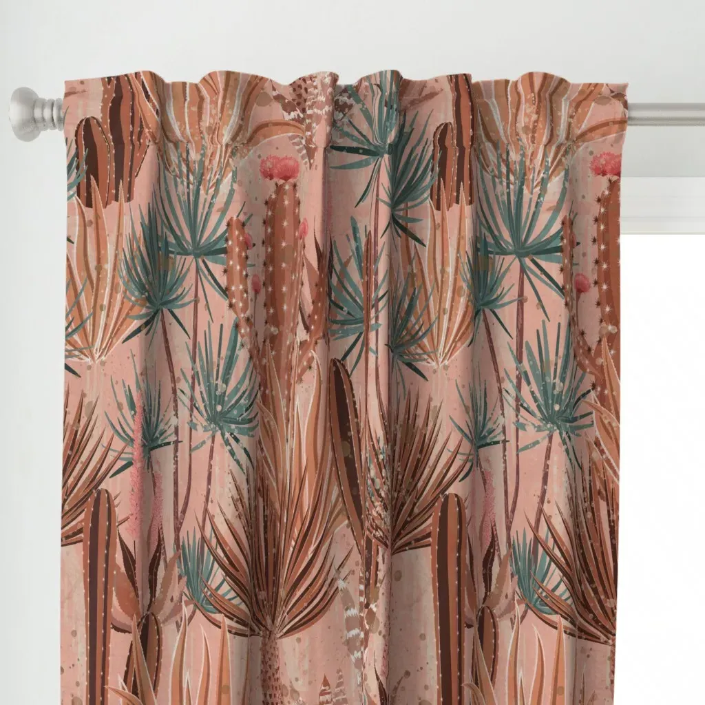 Desert Chic Curtain Panel - Dusty Rose alternate view