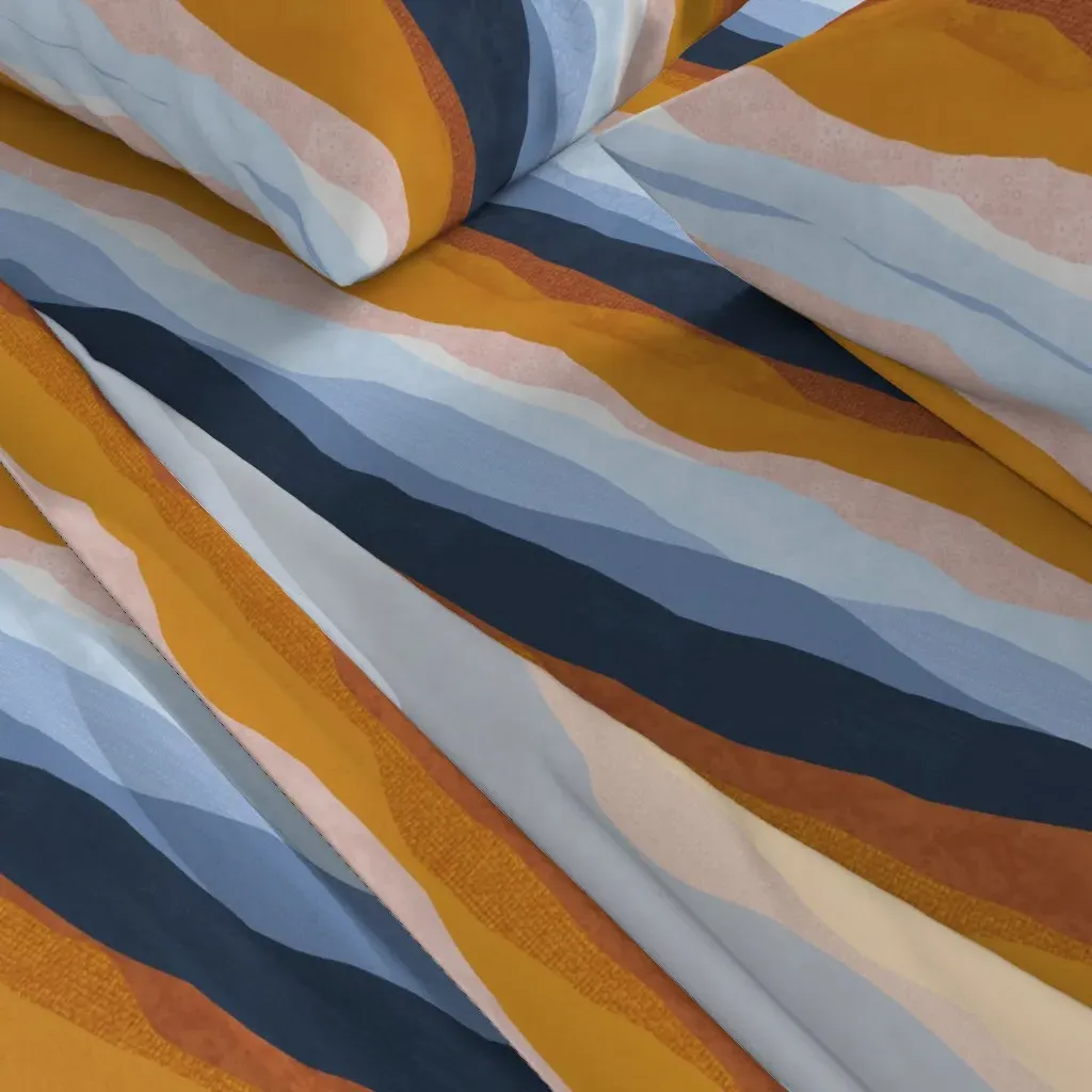 Desert Landscape Queen Size Sheet Set - Mustard Yellow alternate view