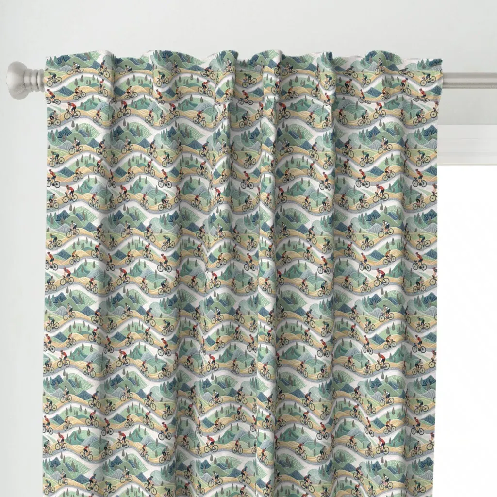 Design 5 Sports Cycle Curtain Panel alternate view