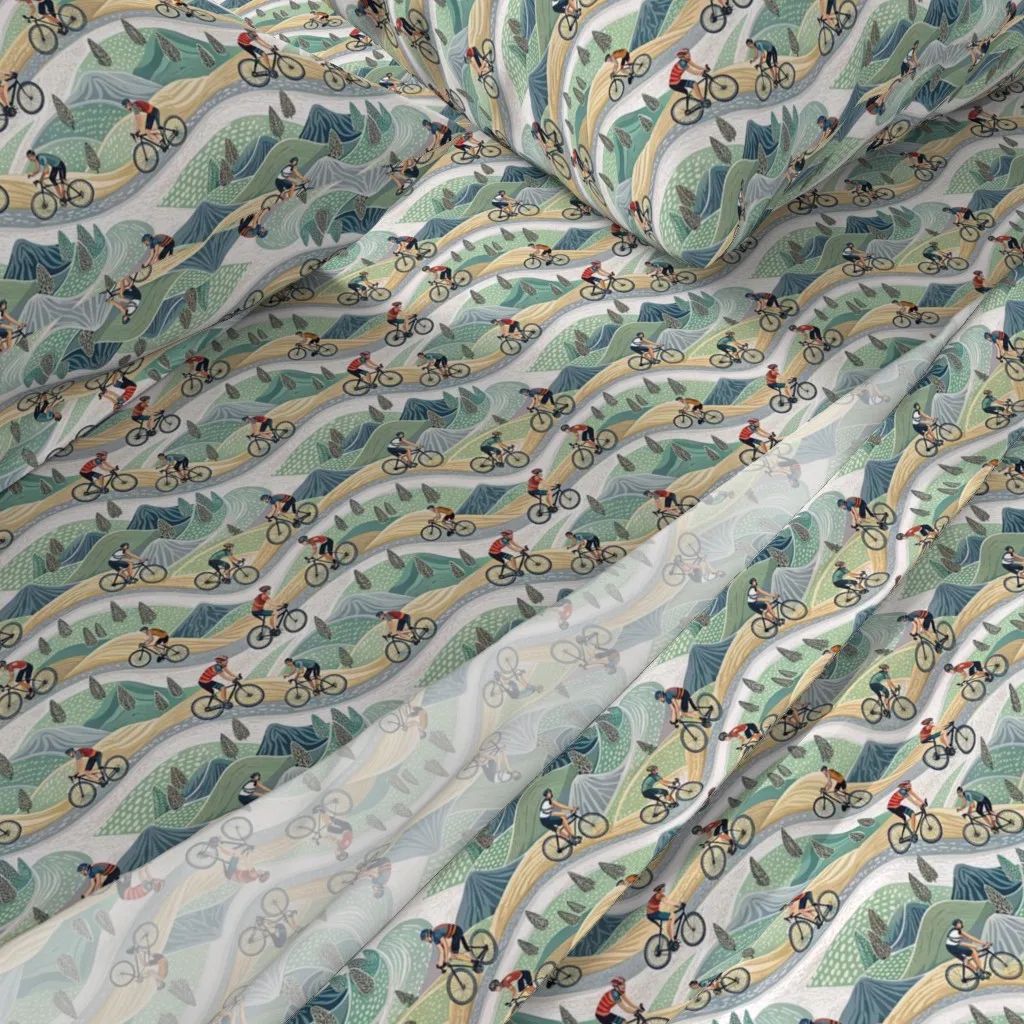Design 5 Sports Cycle Race Queen Sheet Set alternate view