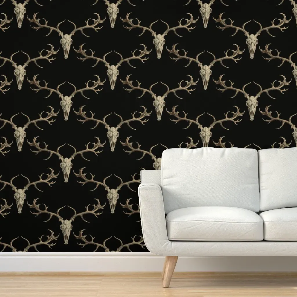 Digskullery Peel and Stick Wallpaper - Sepia, Black product
