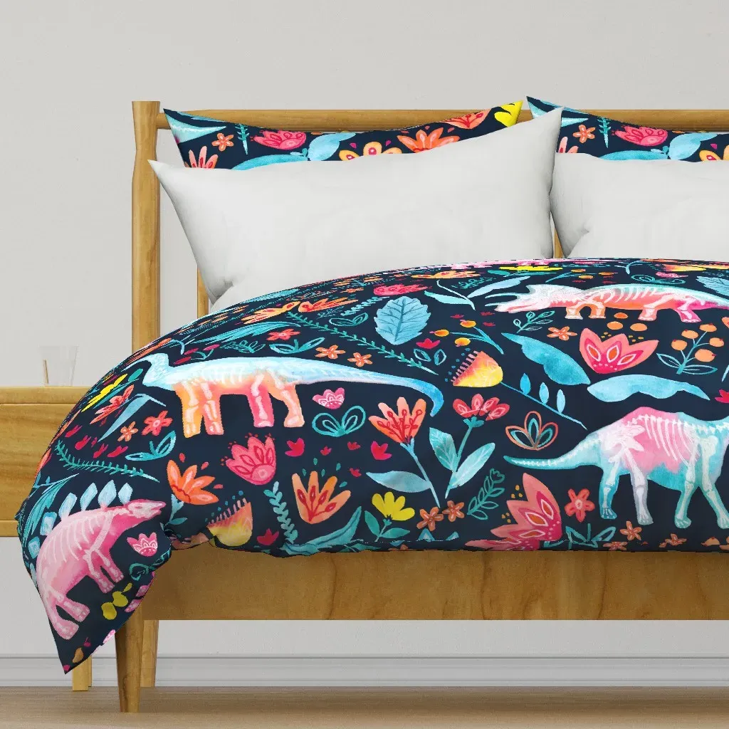 Dinosaur Delight XL Duvet Cover - Pink product