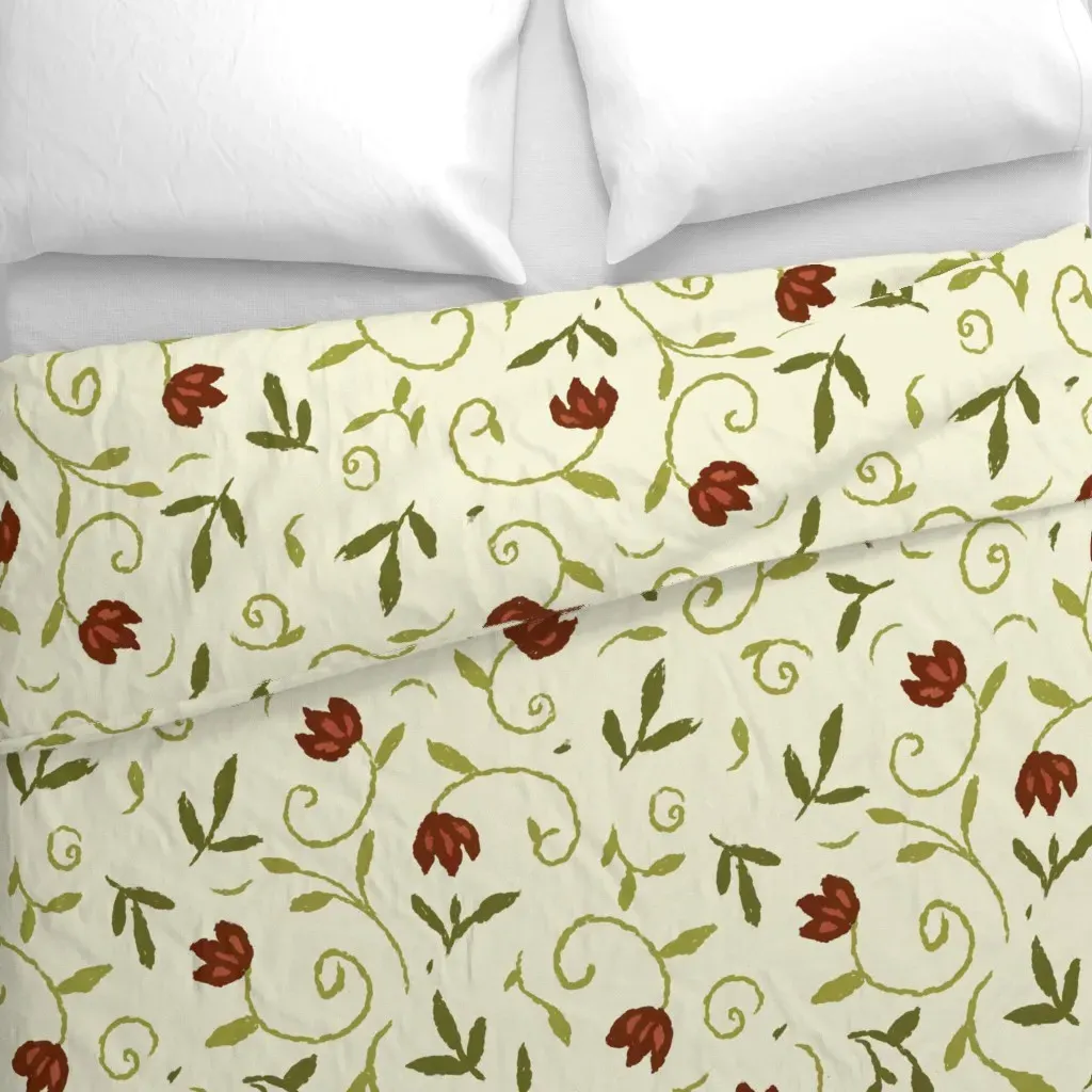 Dipsy Cottagecore Ditsy Duvet Cover - Red alternate view
