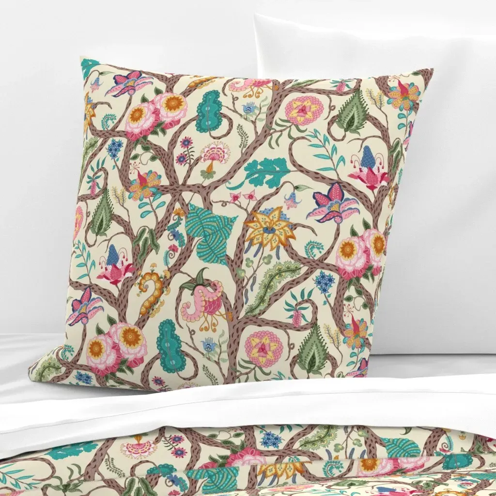 Diva Dance Chintz Euro Pillow Sham - Pink product