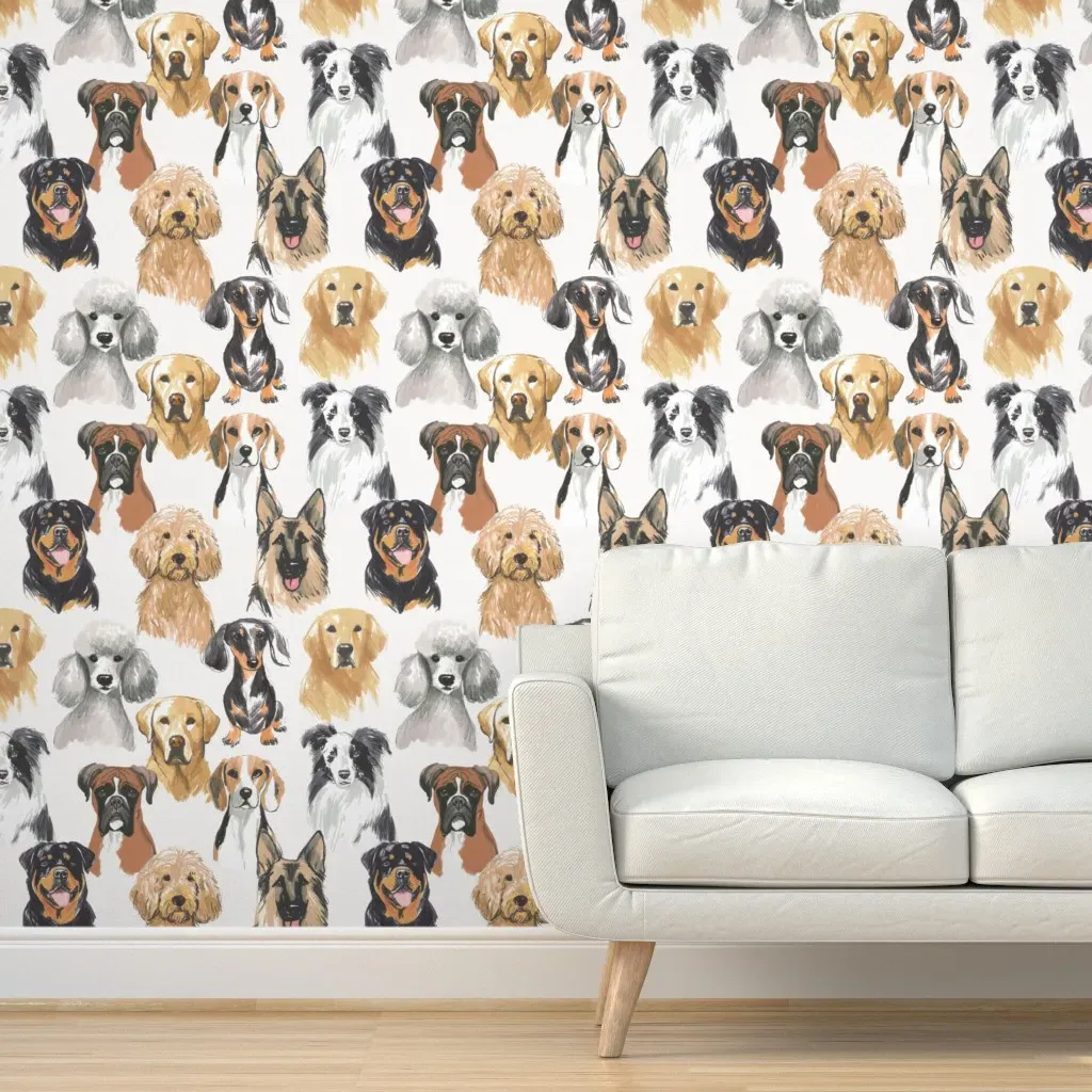 Dog Days Peel and Stick Wallpaper - Beige product