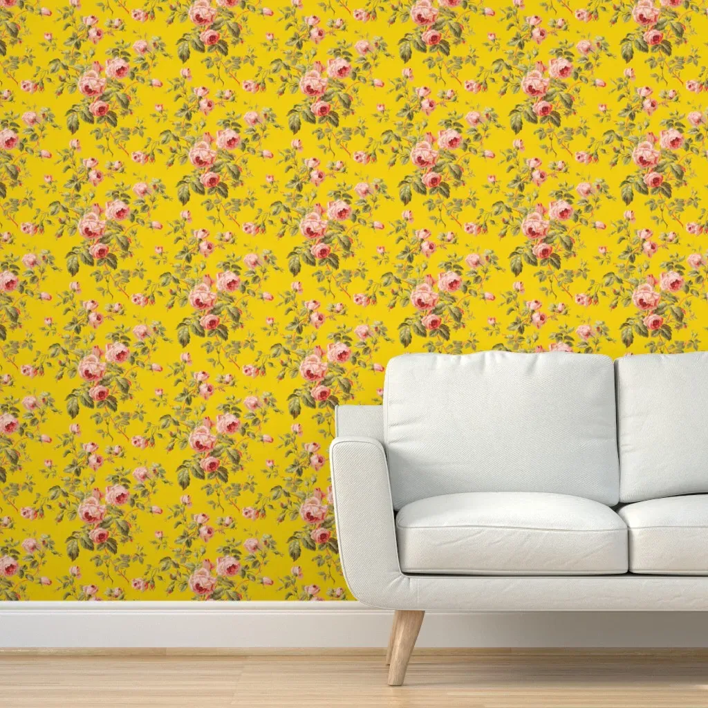 Dolly Rose Whist Peel and Stick Wallpaper - Pink product