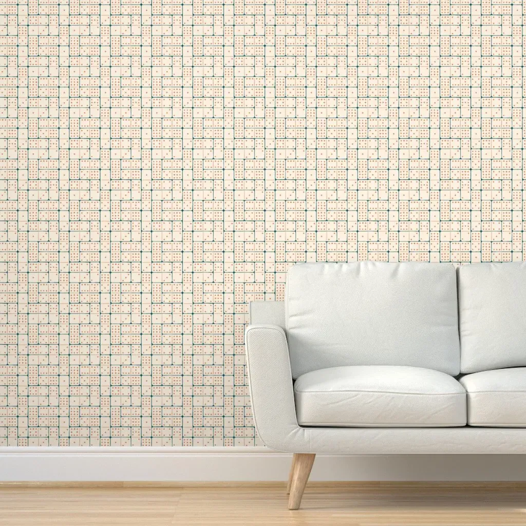 Dominoes Peel and Stick Wallpaper - Terra Cotta product