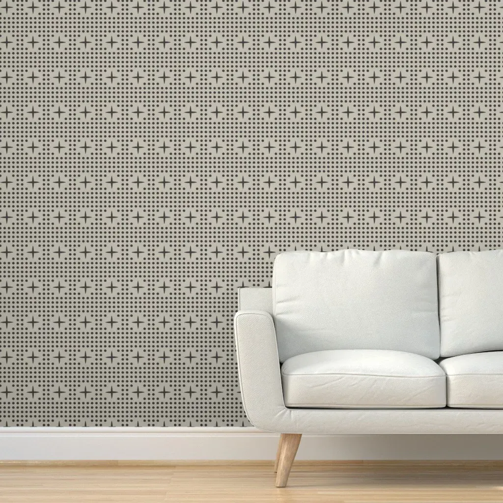 Dot And Plus Peel and Stick Wallpaper - Black product
