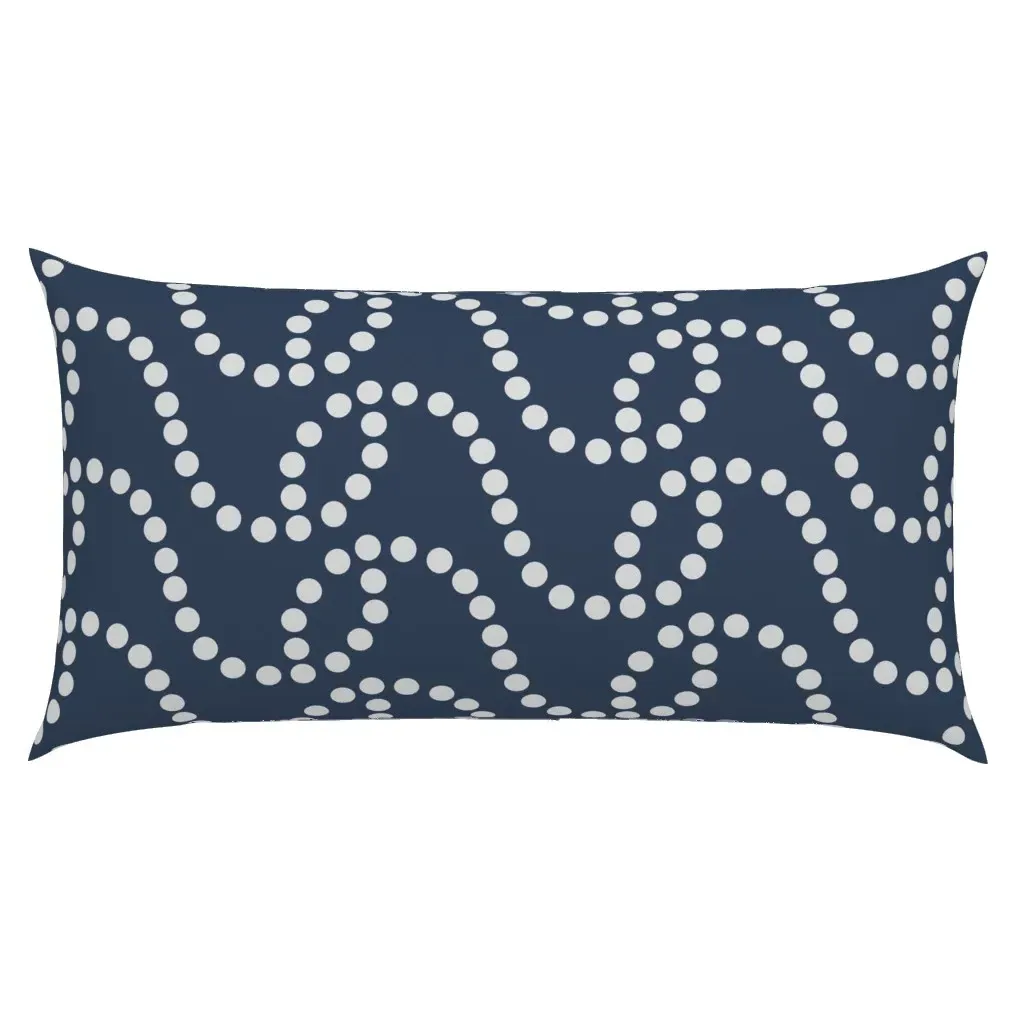 Dots Stripes Flowing Geometrics King Pillow Sham - Gray product