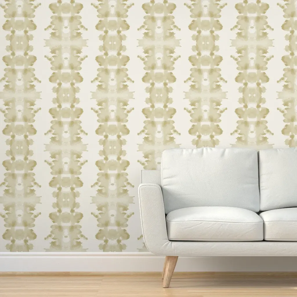 Double Inkblot Peel and Stick Wallpaper - Taupe product