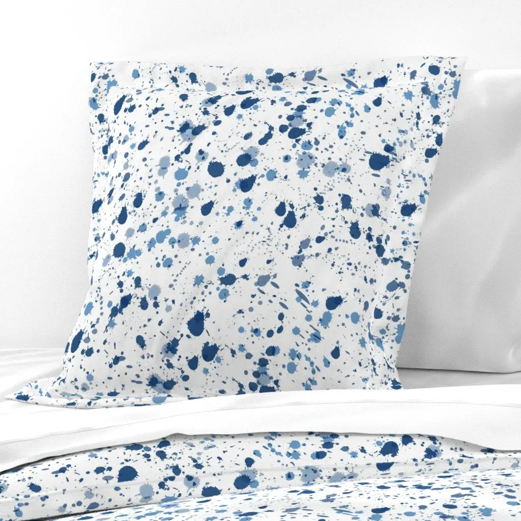 Double Splat Euro Pillow Sham - Blue product