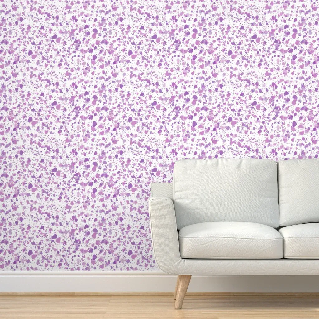 Double Splat Peel and Stick Wallpaper - Unicorn Lavender product