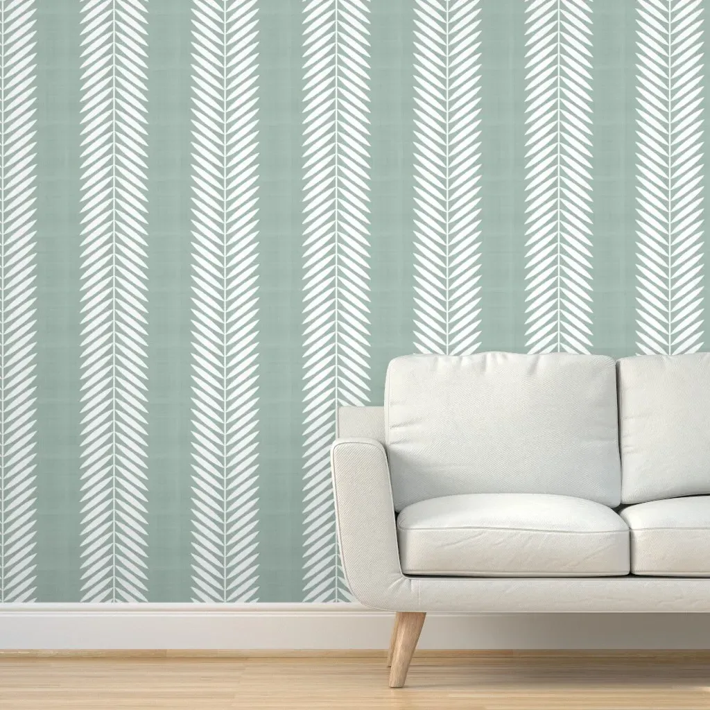 Double Textured Vine Peel and Stick Wallpaper - White product